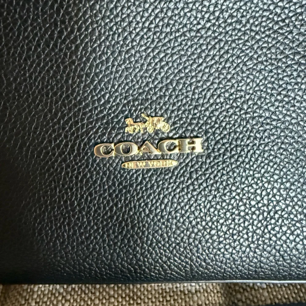 Coach Black Leather Scout Hobo  Bag - Picture 3 of 9